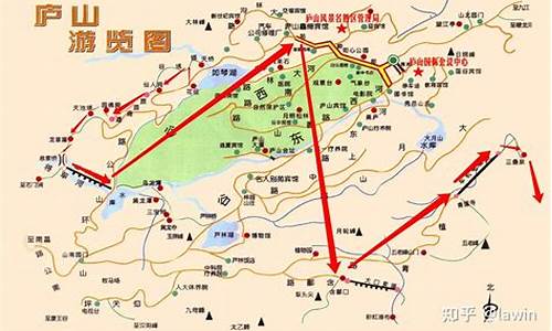 庐山旅游景点路线图,最经济的庐山旅游路线