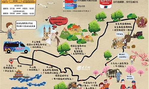 青岛旅游路线图,青岛旅游路线设计方案